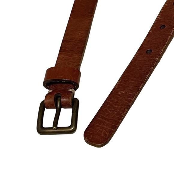 Fossil Womens Hip Belt L Brown Leather Metal Linked Studded
Chain Boho Skinny - Picture 4 of 13